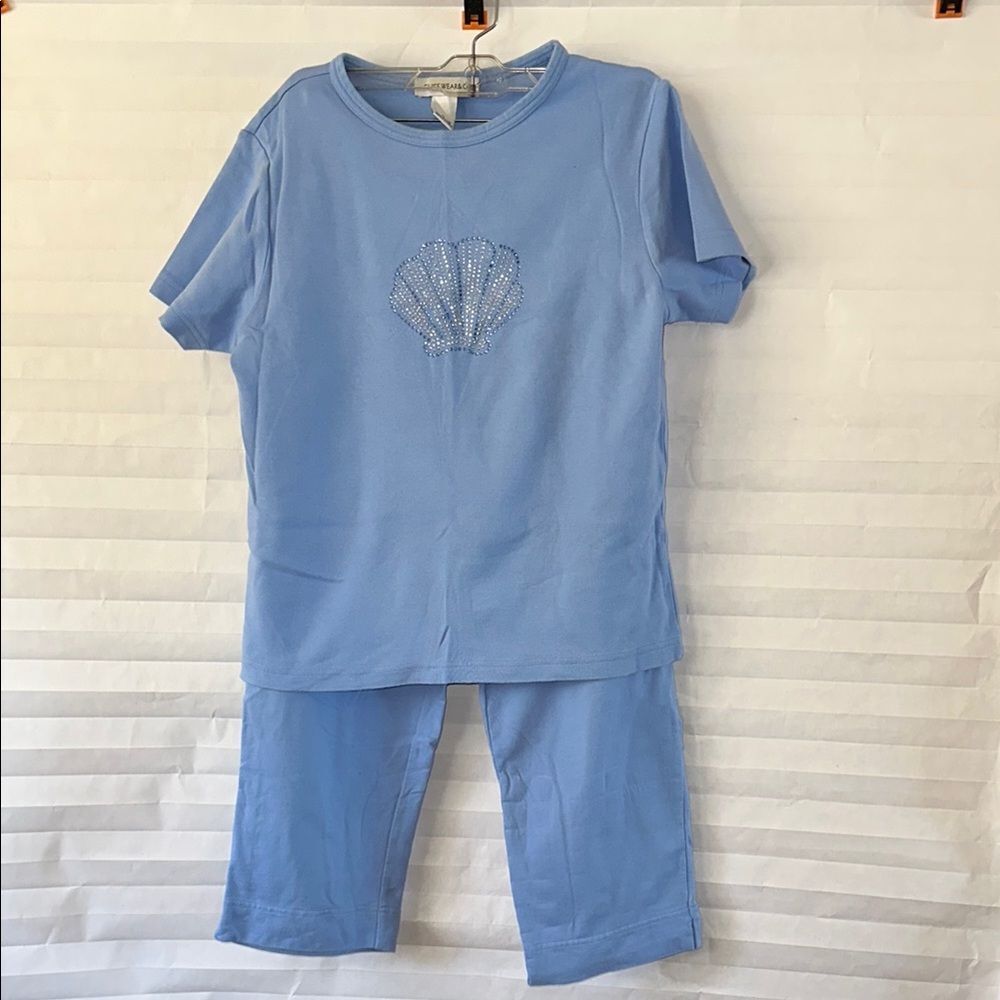 Cruise Wear & Co. Women’s 2-Piece Outfit Pale Blue Size Small Top & Pants Set
